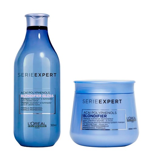 L`oréal Professionnel Blondifier Gloss Kit - Shampoo + Máscara