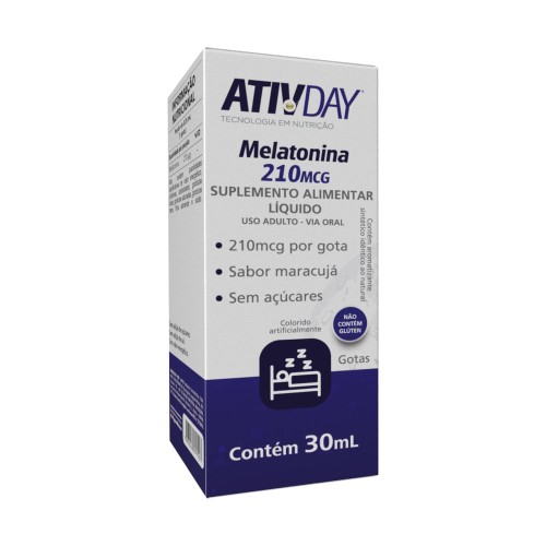 Ativday Melatonina Líquida 210mcg 30ml