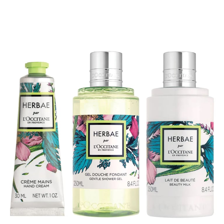 L’Occitane en Provence Herbae Kit - Sabonete Líquido + Leite Corporal + Creme de Mãos