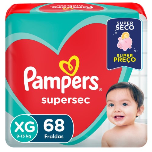 Fralda Pampers Supersec Xg 68 Unidades