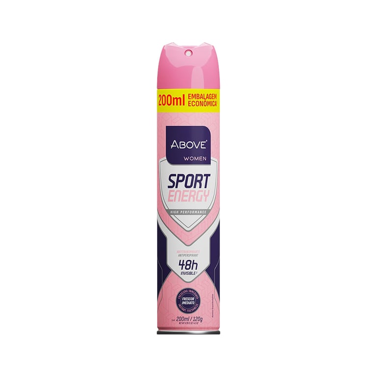 Desodorante Above Feminino Sport Energy 200ml Aerosol