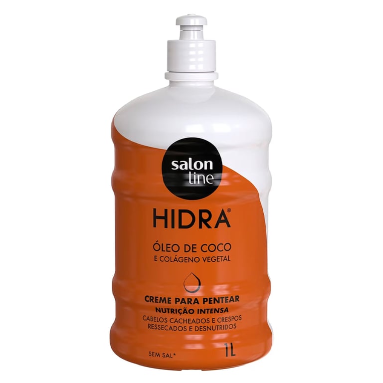 Creme Para Pentear Salon Line Hidra Coco Litrão 1L