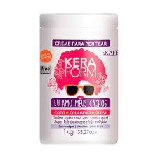 Creme para Pentear Skafe Keraform Eu Amo meus Cachos com 1kg