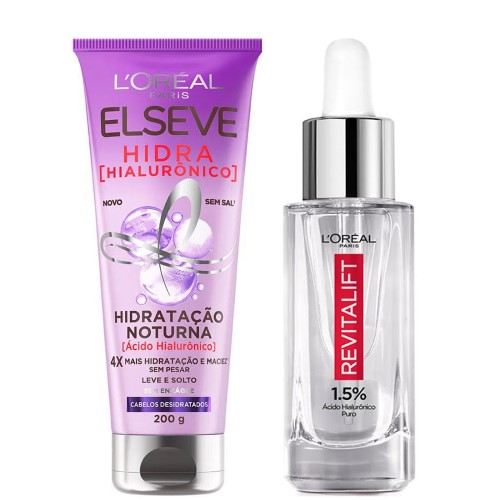 L’Oréal Paris Elséve Revitalift Hialurônico Kit - Creme de Hidratação + Sérum