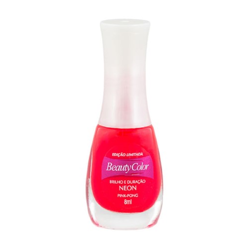 Esmalte Beauty Color Neon Pink Pong 8Ml - Beauty Color