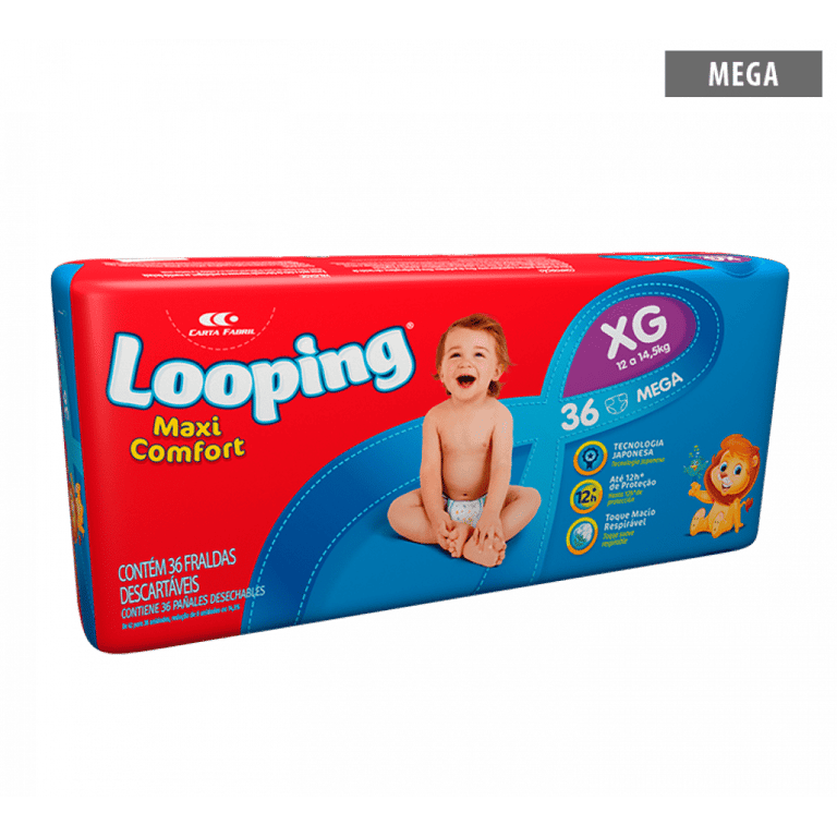 Fralda Looping Comfort Mega Eg 42Un - Looping