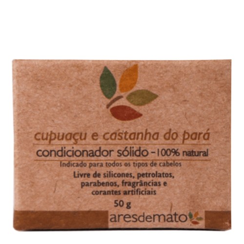 Condicionador Sólido Natural de Cupuaçu e Castanha do Pará 50g – Ares de Mato