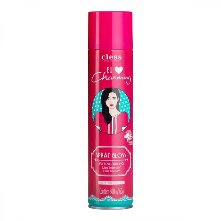 Spray para Cabelo Eu Amo Charming Brilho Gloss com 300ml