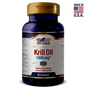 Óleo De Krill 1000mg Vitgold 60 cápsulas