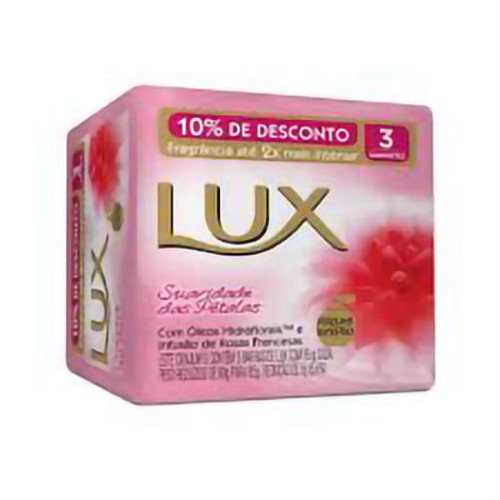 Kit Lux Sabonete Suavidad Das Petalas 85G 3Un - Lux