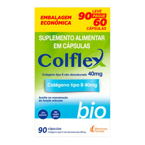 Colágeno tipo II Colflex Bio 40mg - 90 cápsulas