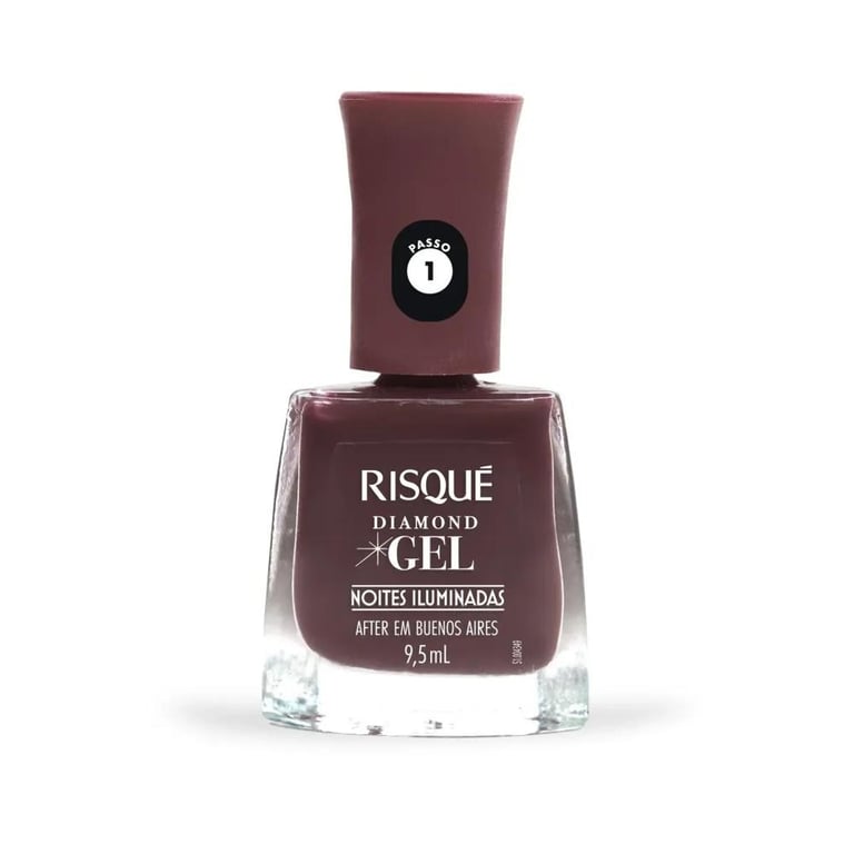 Esmalte Risqué Diamond Gel Noites Iluminadas After Em Buenos Aires 9,5ml