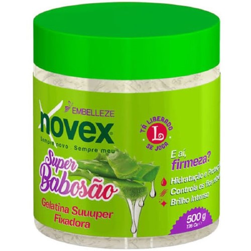 Gelatina Super Fixadora Embelleze Novex Super Babosão com 500g