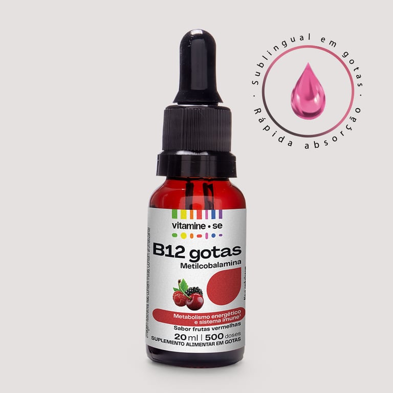 Suplemento Vitamina B12 Em Gotas Metilcobalamina Vitamine-se