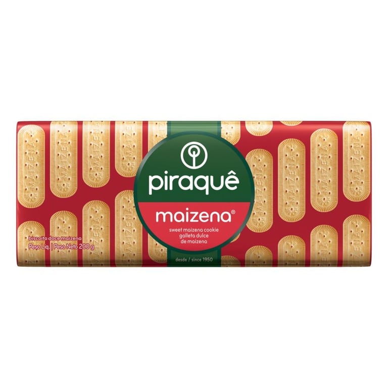 Biscoito Piraque Maizena 200G - Piraque