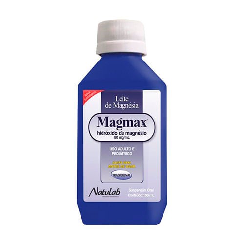 Leite de Magnésia Magmax Tradicional Suspensão Oral 100ml