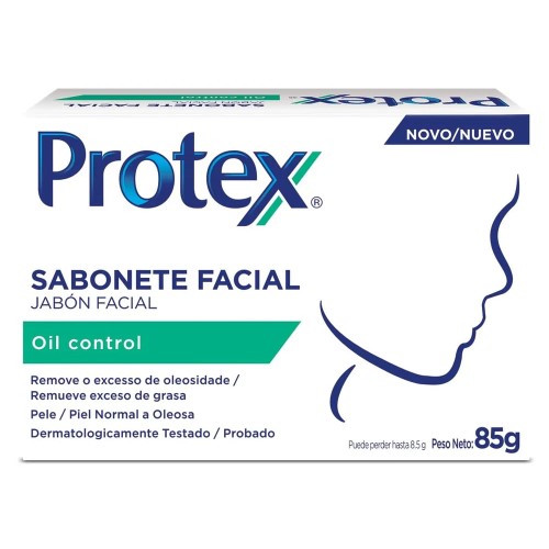 Sabonete Em Barra Facial Protex Controle De Oleosidade 85g