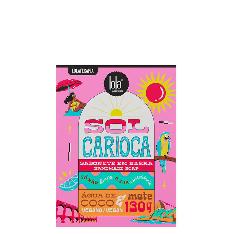 Sabonete Em Barra Lola Sol Carioca Água De Coco E Mate 130g