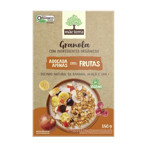 Granola Orgânica Mãe Terra Adoçada Apenas Com Frutas 180g