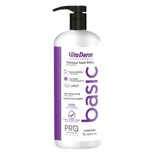 Vita Derm Super Brilho Pro Basic Shampoo