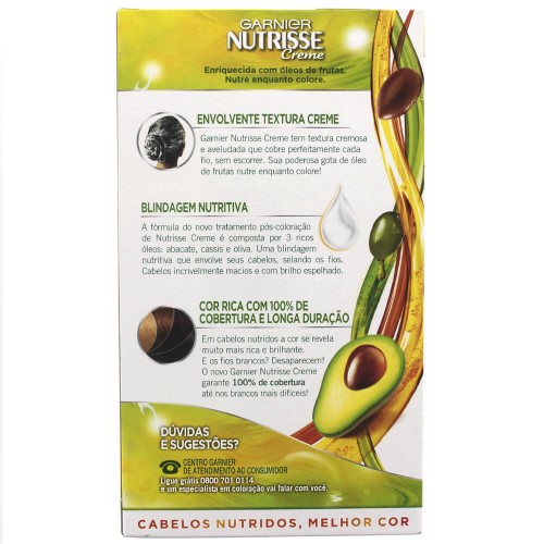 Tintura Permanente Nutrisse Creme 210 Preto Jabuticaba