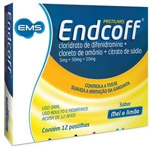 Endcoff Sabor Mel e Limão com 12 Pastilhas