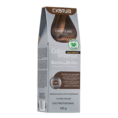 Tonalizante Hidratante C.Kamura Color Intense Banho de Brilho Chocolate com 100g