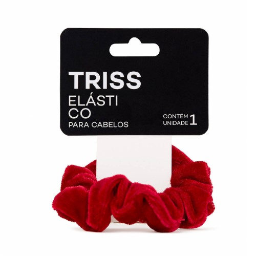 Elástico para Cabelo Triss/Needs Scrunchie de Veludo Cor Bordô com 1 unidade