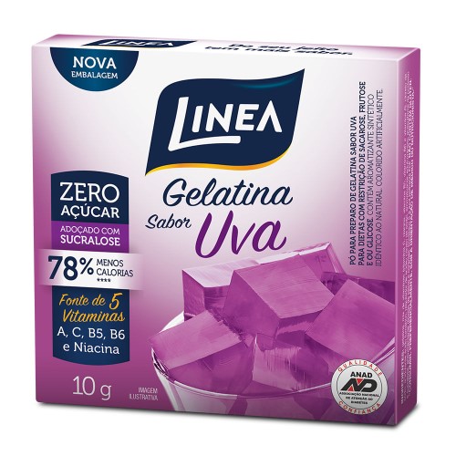 Gelatina Linea sucralose Uva 10g