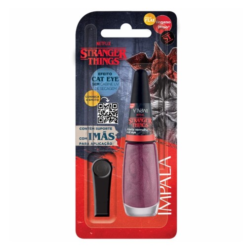 Esmalte Impala Stranger Things Alerta Vermelho + Imã