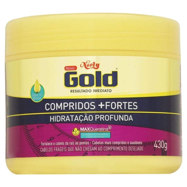 Creme De Tratamento Niely Gold Compridos Mais Fortes 430g