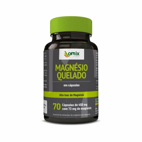 Magnésio Quelado 450mg Omix 70 Cápsulas