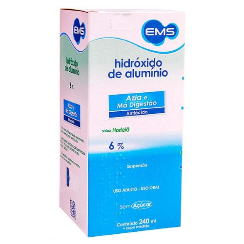 Hidróxido de Alumínio EMS 61,5mg/ml sabor Hortelã 240ml