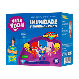 VITAMINA C + ZINCO - VITATOON IMUNIDADE 2G SABOR UVA 30 GOMAS