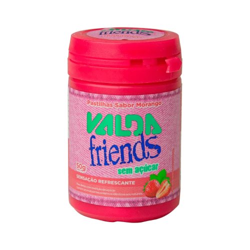 Pastilha Valda Friends Morango 50g