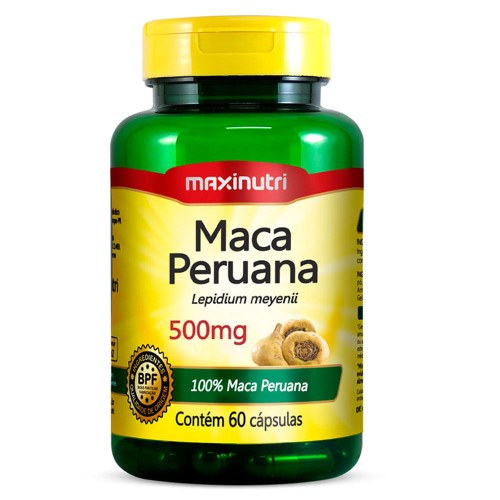 Maca Peruana Maxinutri 500mg 60 cápsulas