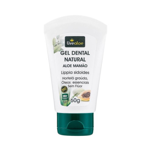 Pasta de Dente Natural Aloe Mamão 60g – Livealoe