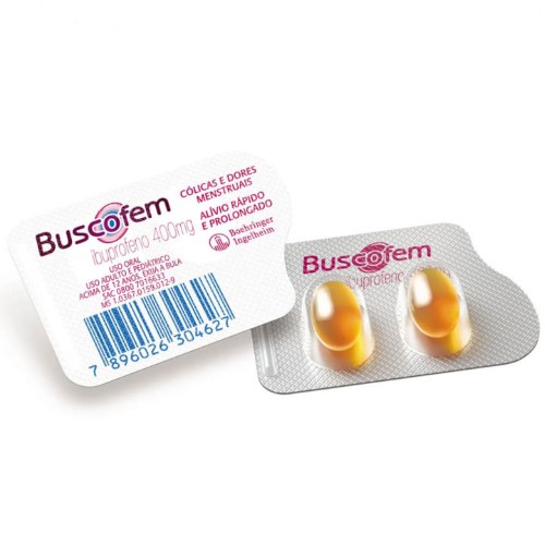 Buscofem 400mg com 56 cápsulas gelatinosas moles