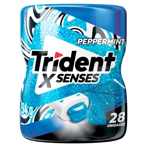 Chiclete Trident X Senses Sabor Peppermint 54g