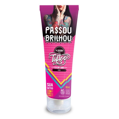 Hidratante para Tatuagem Passou Brilhou M.Boah Tattoo Feminino 80ml