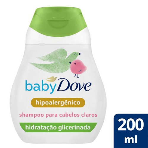 Shampoo Baby Dove Hidratação Enriquecida para Cabelos Claros 200ML