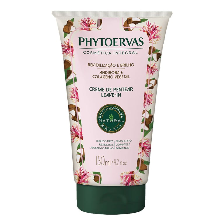 Phytoervas Revitalização e Brilho Andiroba e Colágeno Vegetal – Leave In