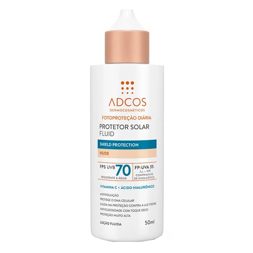 Protetor Solar Adcos Fluid FPS70 Nude 50ml