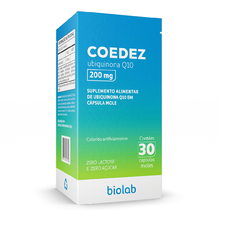 Coedez Q10 200mg Biolab 30 Cápsulas