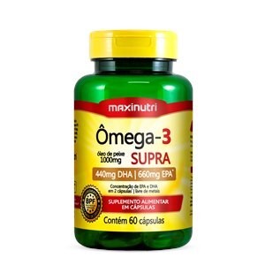 Ômega 3 Supra 1000mg Maxinutri 60 cápsulas