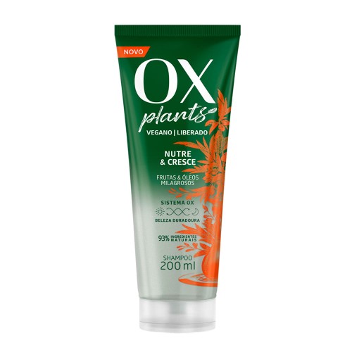 Shampoo Ox Plants Nutre & Cresce com 200ml