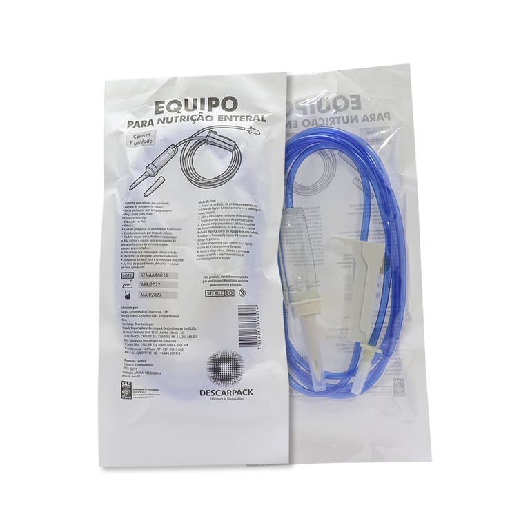 Equipo para Nutrição Enteral Descarpack Conector Luer Slip 1 Unidade