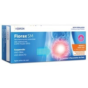 Florax SM Adulto Sabor Framboesa Flaconetes com 5 Unidades de 5ml cada