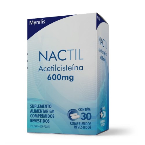 Nactil 600mg Myralis 30 Comprimidos Revestidos