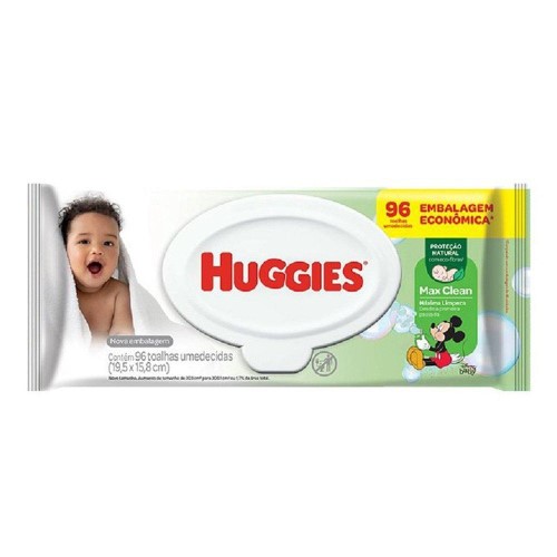 Lenços Umedecidos Huggies Max Clean 96 Unidades